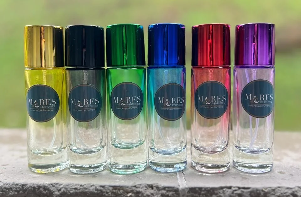 Frascos disponibles en diferentes colores